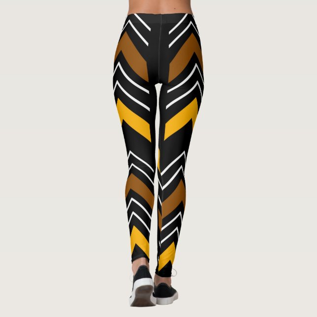 Printed African mud cloth leggings (Back)