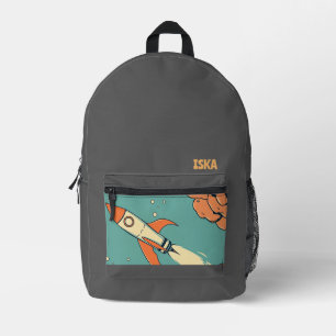 Printed Backpack