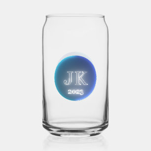 Printed Can Glass JK 2023 Blue Logo