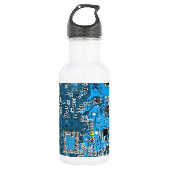 Printed Circuit Assembly PCB Blue Circuit Board 532 Ml Water Bottle (Front)