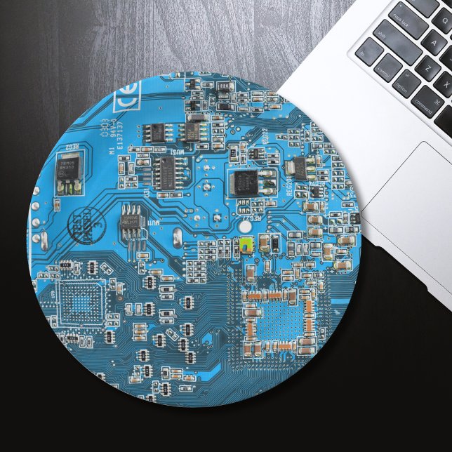 Printed Circuit Assembly PCB Blue Circuit Board Paper Plate (Creator Uploaded)