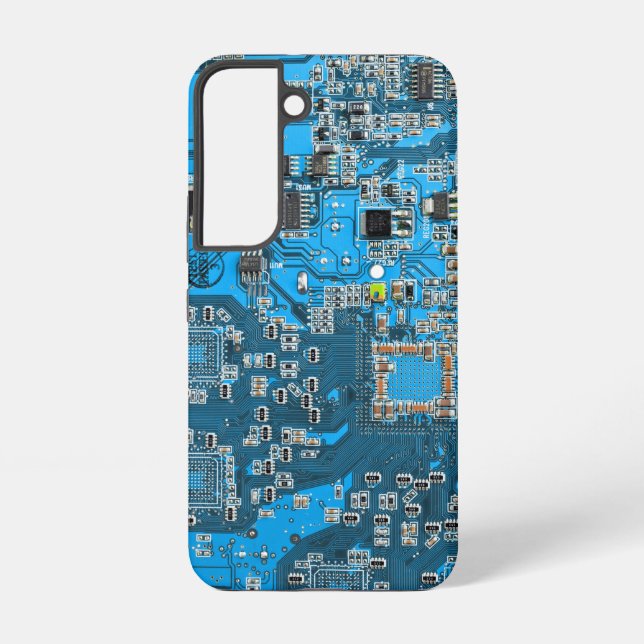 Printed Circuit Assembly PCB Blue Circuit Board Samsung Galaxy S22 Case (Back)