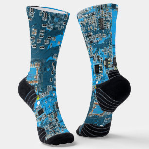 Printed Circuit Assembly PCB Blue Circuit Board Socks