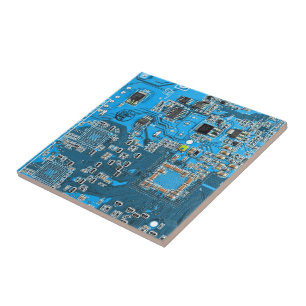 Printed Circuit Assembly PCB Blue Circuit Board Tile