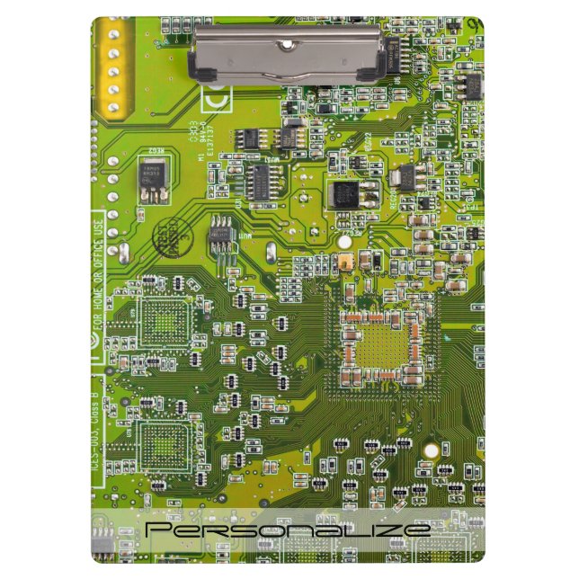 Printed Circuit Assembly PCB Green Circuit Board 2 Clipboard (Front)
