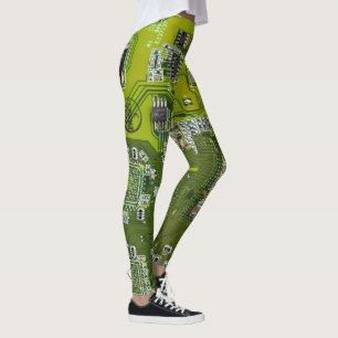 Printed Circuit Assembly PCB Green Circuit Board 2 Leggings