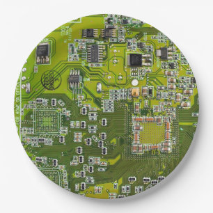 Printed Circuit Assembly PCB Green Circuit Board 2 Paper Plate