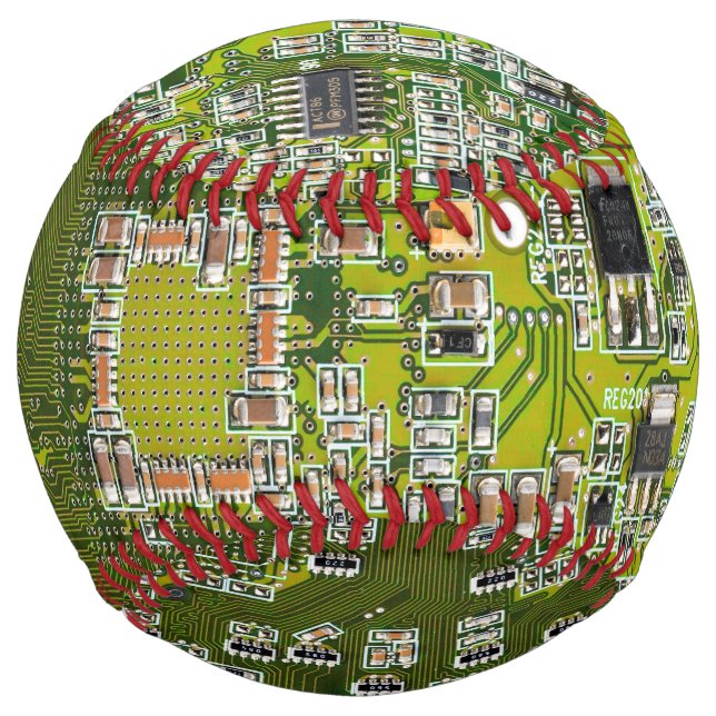 Printed Circuit Assembly PCB Green Circuit Board 2 Softball (Front)