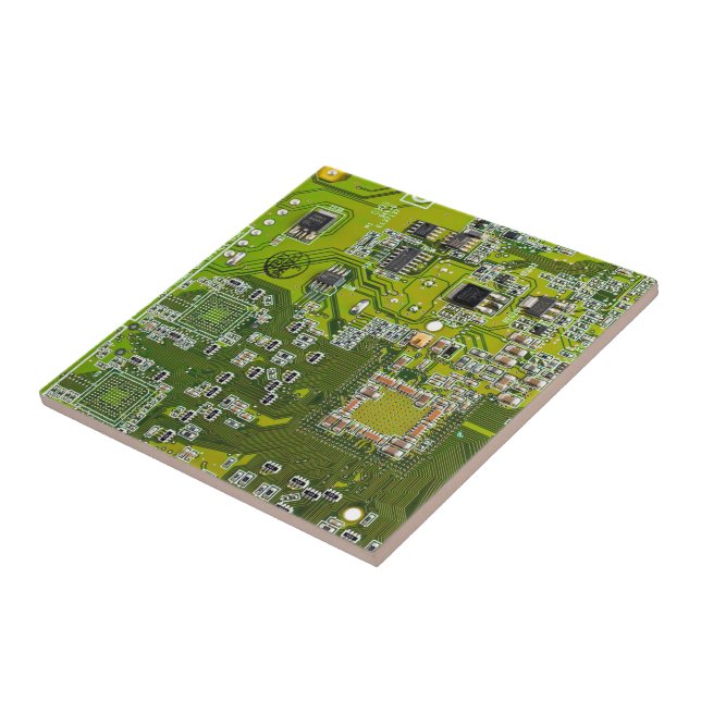 Printed Circuit Assembly PCB Green Circuit Board 2 Tile (Side)