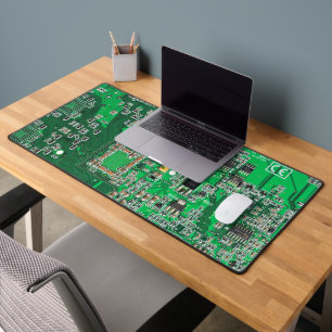 Printed Circuit Assembly PCB Green Circuit Board Desk Mat