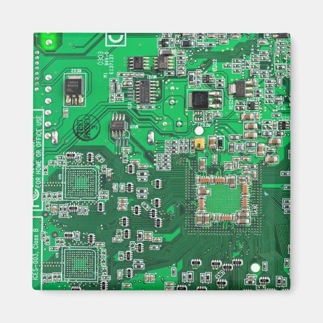 Printed Circuit Assembly PCB Green Circuit Board Magnet (Front)
