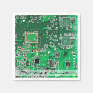Printed Circuit Assembly PCB Green Circuit Board Napkin