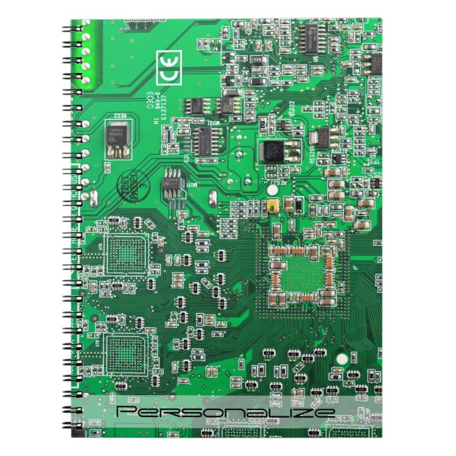 Printed Circuit Assembly PCB Green Circuit Board Notebook (Front)