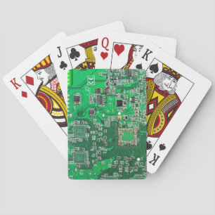 Printed Circuit Assembly PCB Green Circuit Board Playing Cards