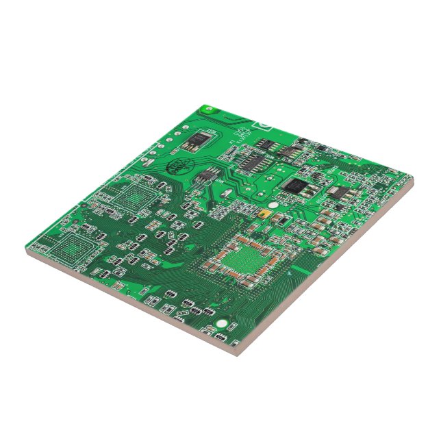 Printed Circuit Assembly PCB Green Circuit Board Tile (Side)