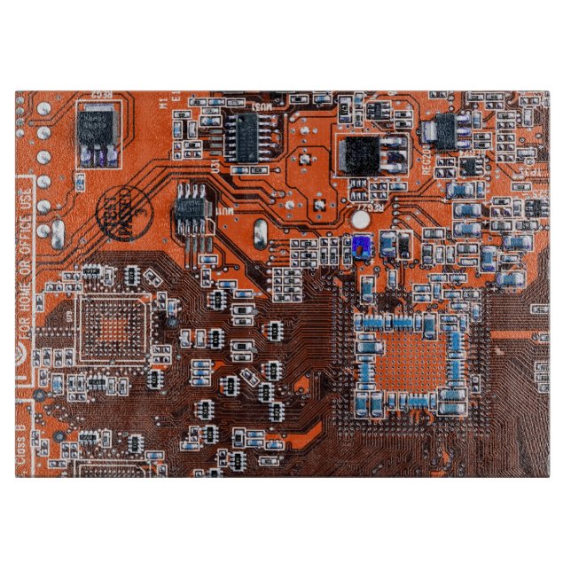 Printed Circuit Assembly PCB Orange Circuit Board (Front)