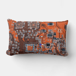 Printed Circuit Assembly PCB Orange Circuit Board Lumbar Cushion