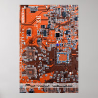 Printed Circuit Assembly PCB Orange Circuit Board
