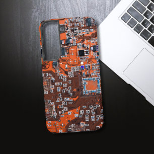 Printed Circuit Assembly PCB Orange Circuit Board Samsung Galaxy Case