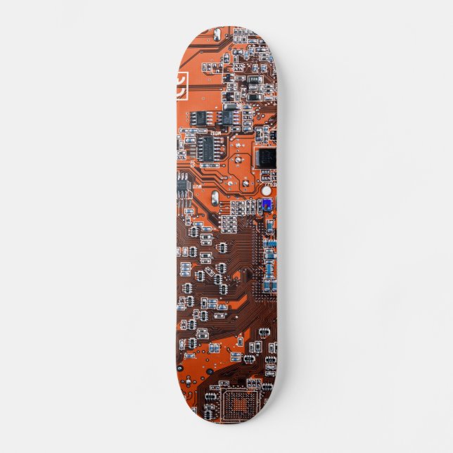 Printed Circuit Assembly PCB Orange Circuit Board Skateboard (Front)