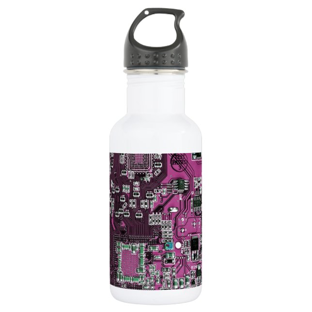 Printed Circuit Assembly PCB Purple Circuit Board 532 Ml Water Bottle (Front)