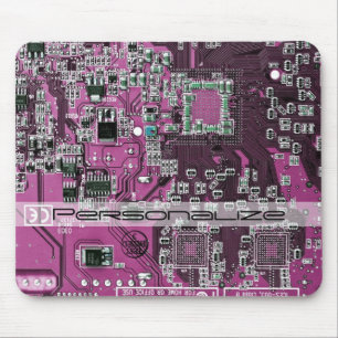 Printed Circuit Assembly PCB Purple Circuit Board Mouse Pad