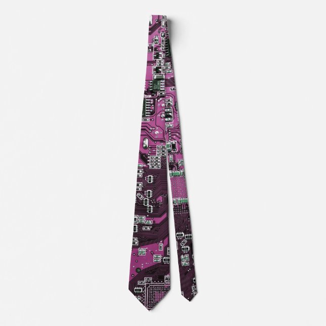 Printed Circuit Assembly PCB Purple Circuit Board Tie (Front)