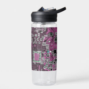 Printed Circuit Assembly PCB Purple Circuit Board Water Bottle
