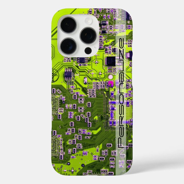 Printed Circuit Assembly PCB Yellow Circuit Board Case-Mate iPhone Case (Back)