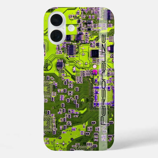 Printed Circuit Assembly PCB Yellow Circuit Board Case-Mate iPhone Case (Back)
