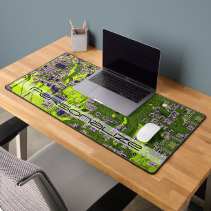 Printed Circuit Assembly PCB Yellow Circuit Board Desk Mat