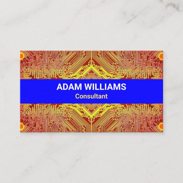 Printed Circuit Board PCB (Consultant) Creative Business Card (Front)
