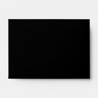 Printed Custom Monogram. Black and Pale Grey. Envelopes