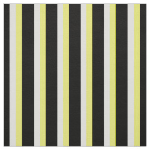 Printed Fabric, in Black & White & Yellow Fabric