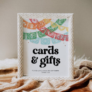 Printed Fiesta Cards & Gifts Sign