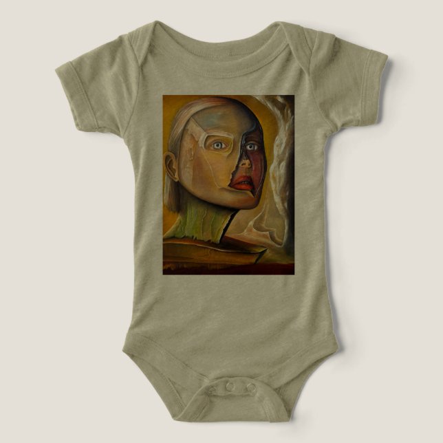 Printed Infant Tri-blend One Piece (Design Front)