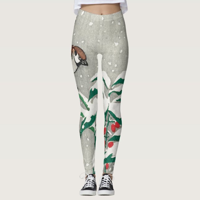 PRINTED LEGGINGS JAPANESE WOODBLOCK PRINT (Front)