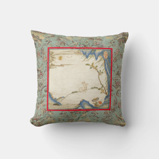 PRINTED PILLOW COTTON JAPANESE BUNNY AND MOON