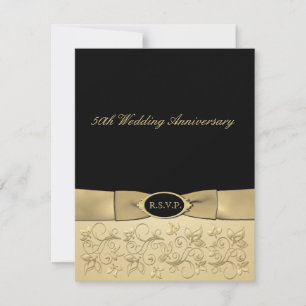 PRINTED RIBBON 50th Anniversary RSVP Card