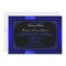 PRINTED RIBBON Blue, Black Floral Wedding Invite