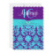 PRINTED RIBBON Purple, Aqua 16th Birthday Invite 2