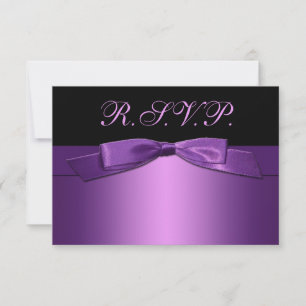 PRINTED RIBBON Purple, Black Reply Card