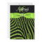 PRINTED RIBBON Zebra 16th Birthday Invitation