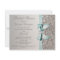 Printed Silver Sequin Teal Bow Image Bridal Shower