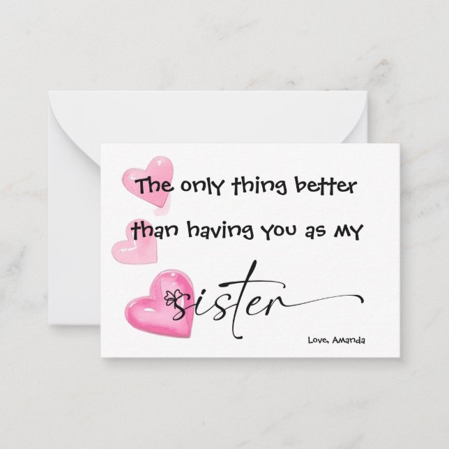 PRINTED The only thing better than having you as Card (Front)