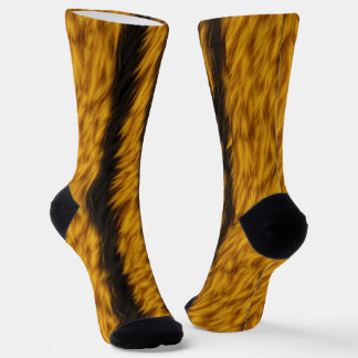 Printed Tiger Fur Socks
