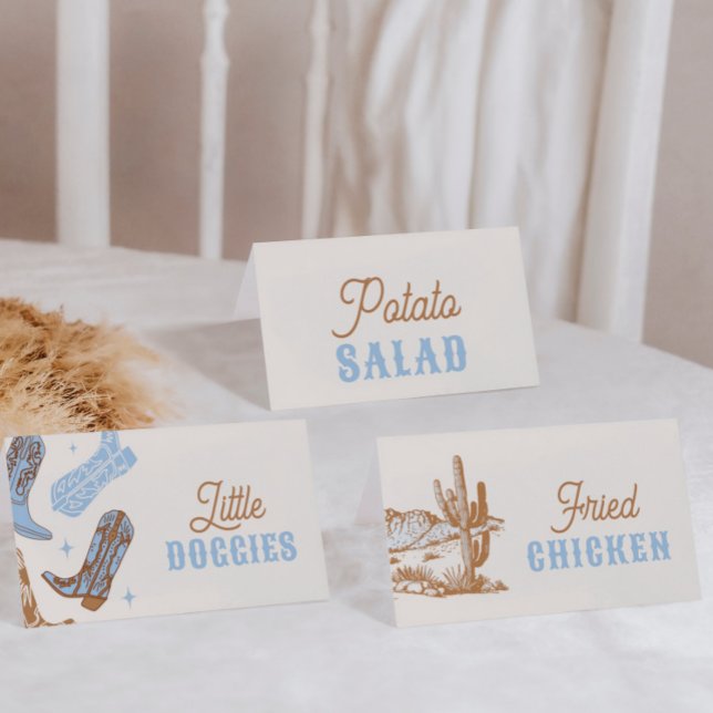 Printed Western Food Tent Cards (Creator Uploaded)