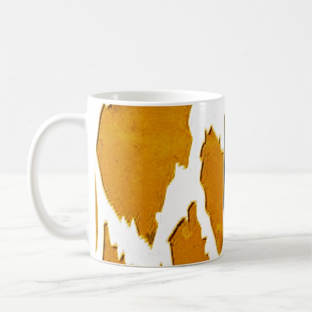 Printed Zebra Stripe Pillow  Coffee Mug (Left)