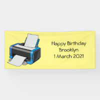 Printer cartoon illustration