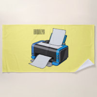 Printer cartoon illustration